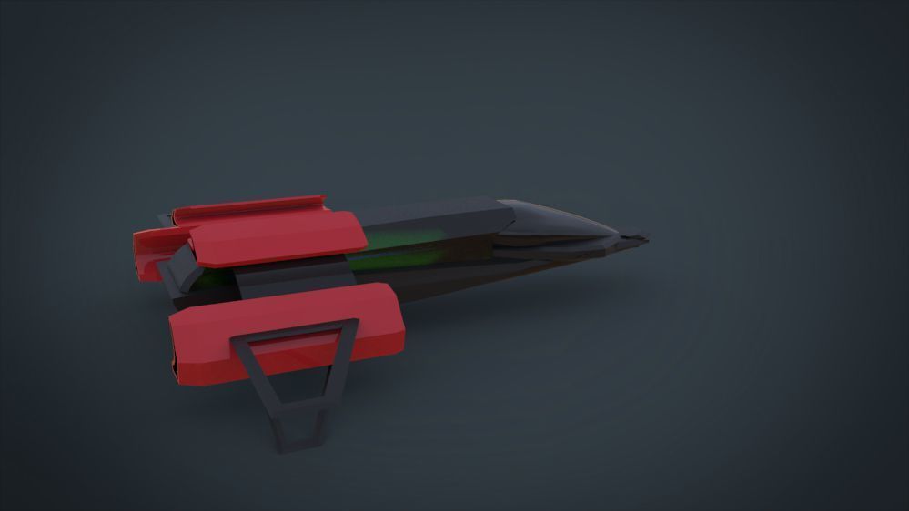 5 SpaceShip Collection 01 Low-poly 3D model_29