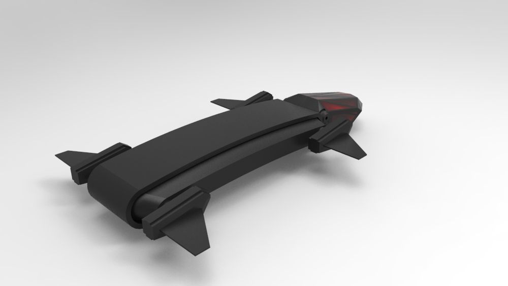 5 SpaceShip Collection 01 Low-poly 3D model_52