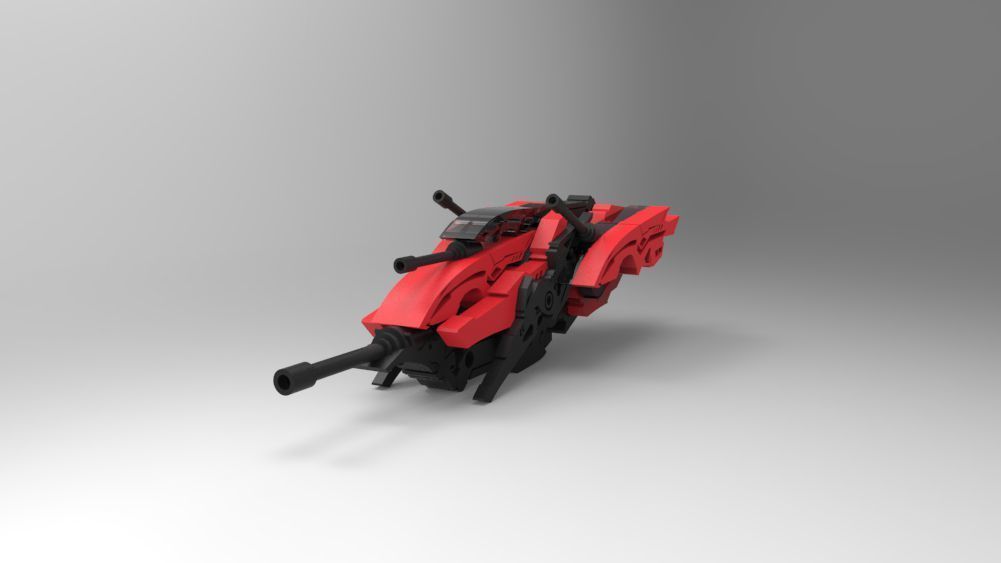 5 SpaceShip Collection 01 Low-poly 3D model_15