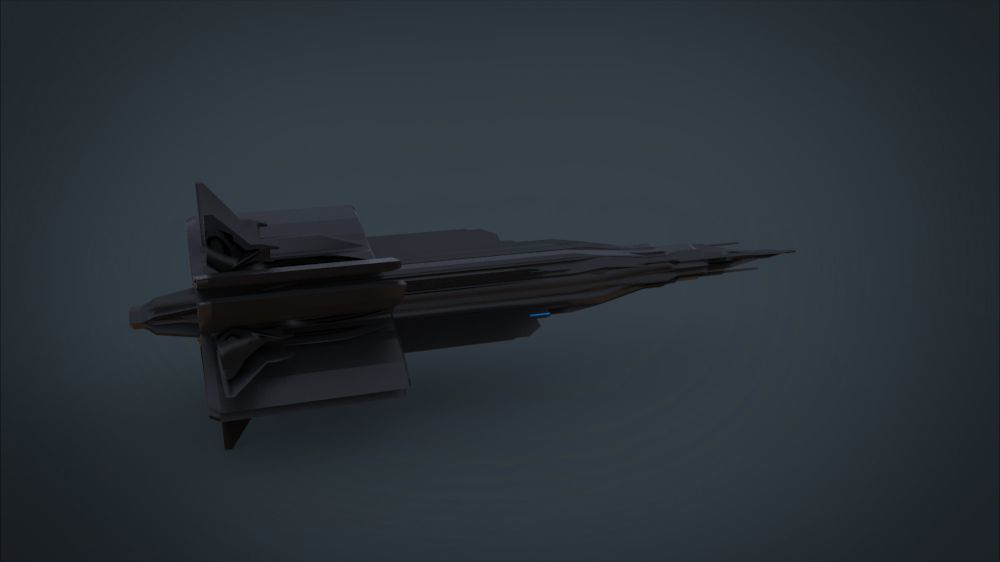 5 SpaceShip Collection 01 Low-poly 3D model_39