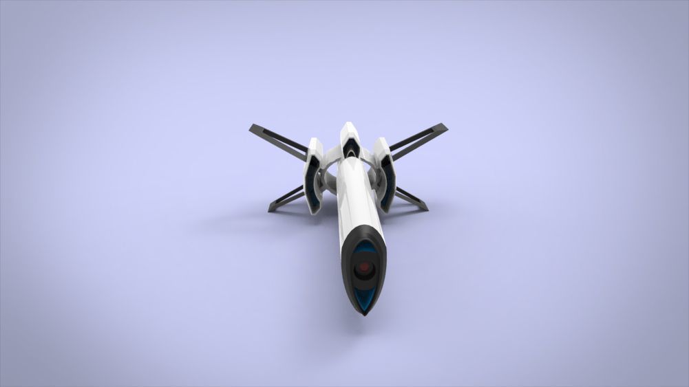5 SpaceShip Collection 01 Low-poly 3D model_45
