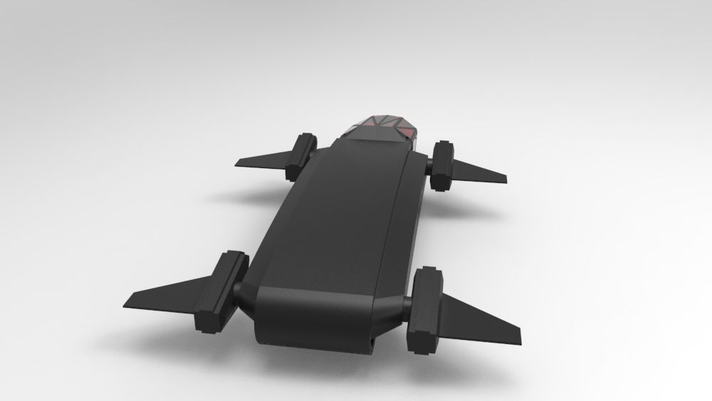 5 SpaceShip Collection 01 Low-poly 3D model_60