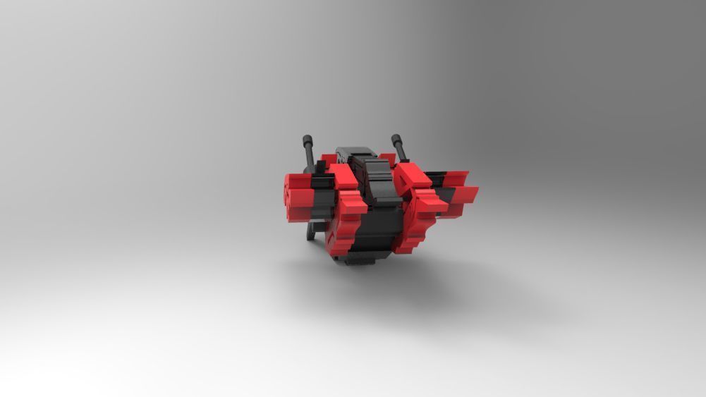 5 SpaceShip Collection 01 Low-poly 3D model_18