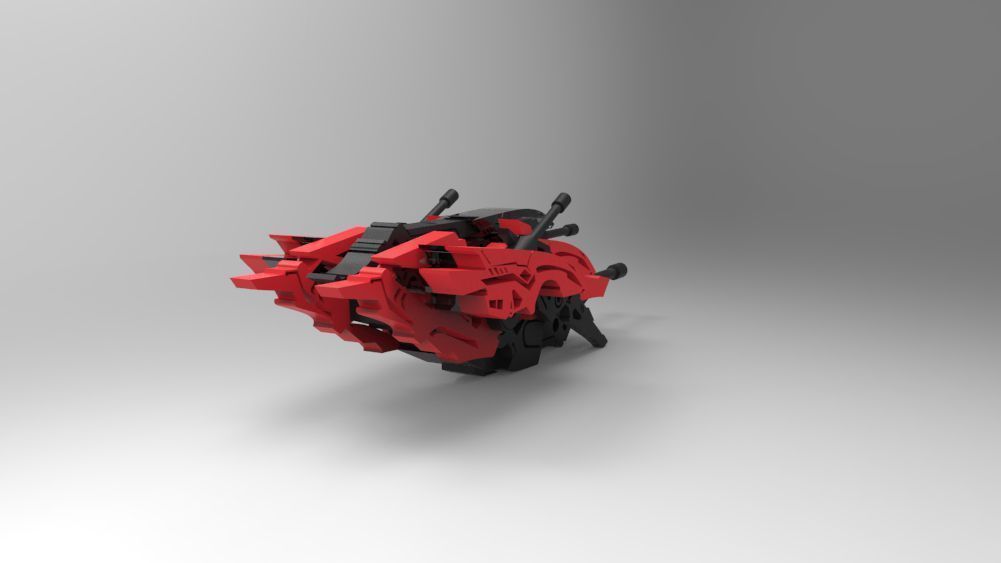 5 SpaceShip Collection 01 Low-poly 3D model_20
