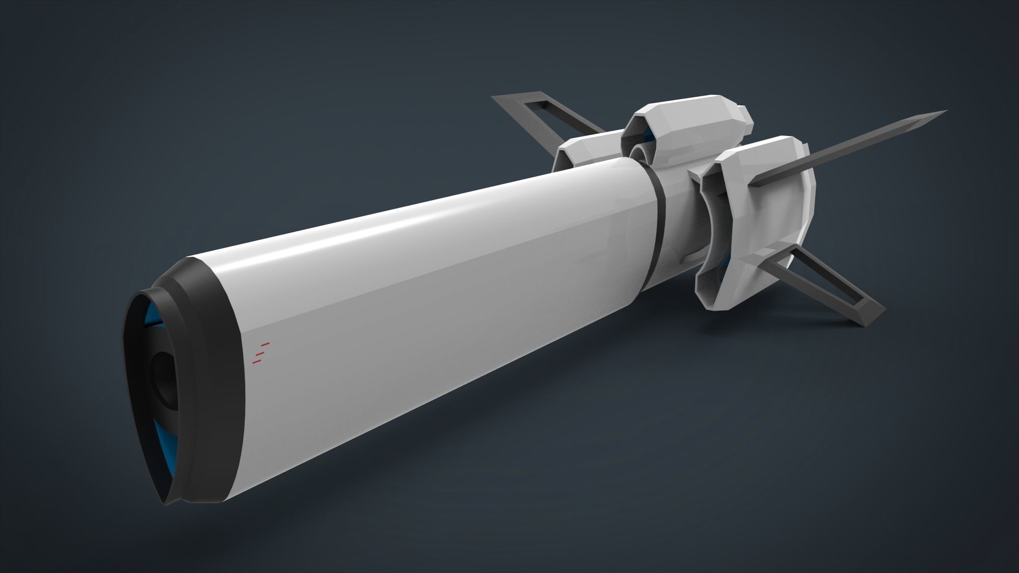 5 SpaceShip Collection 01 Low-poly 3D model_6