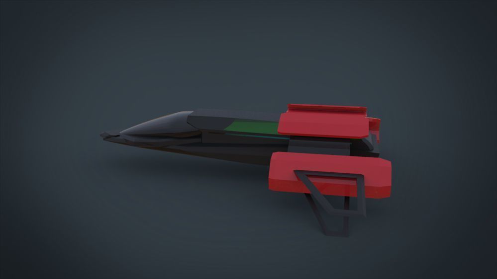 5 SpaceShip Collection 01 Low-poly 3D model_27