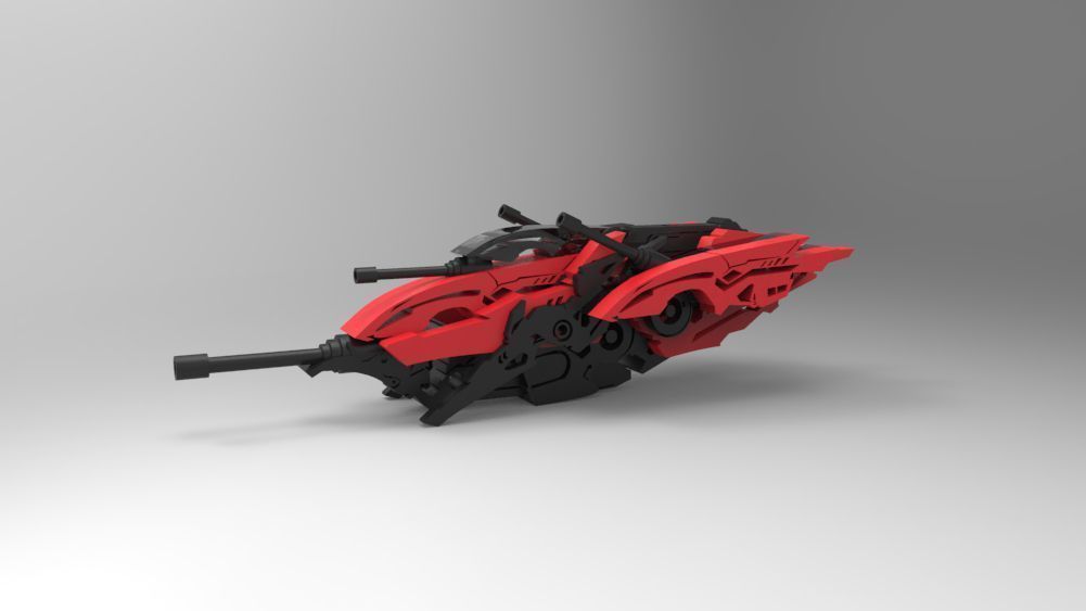 5 SpaceShip Collection 01 Low-poly 3D model_16