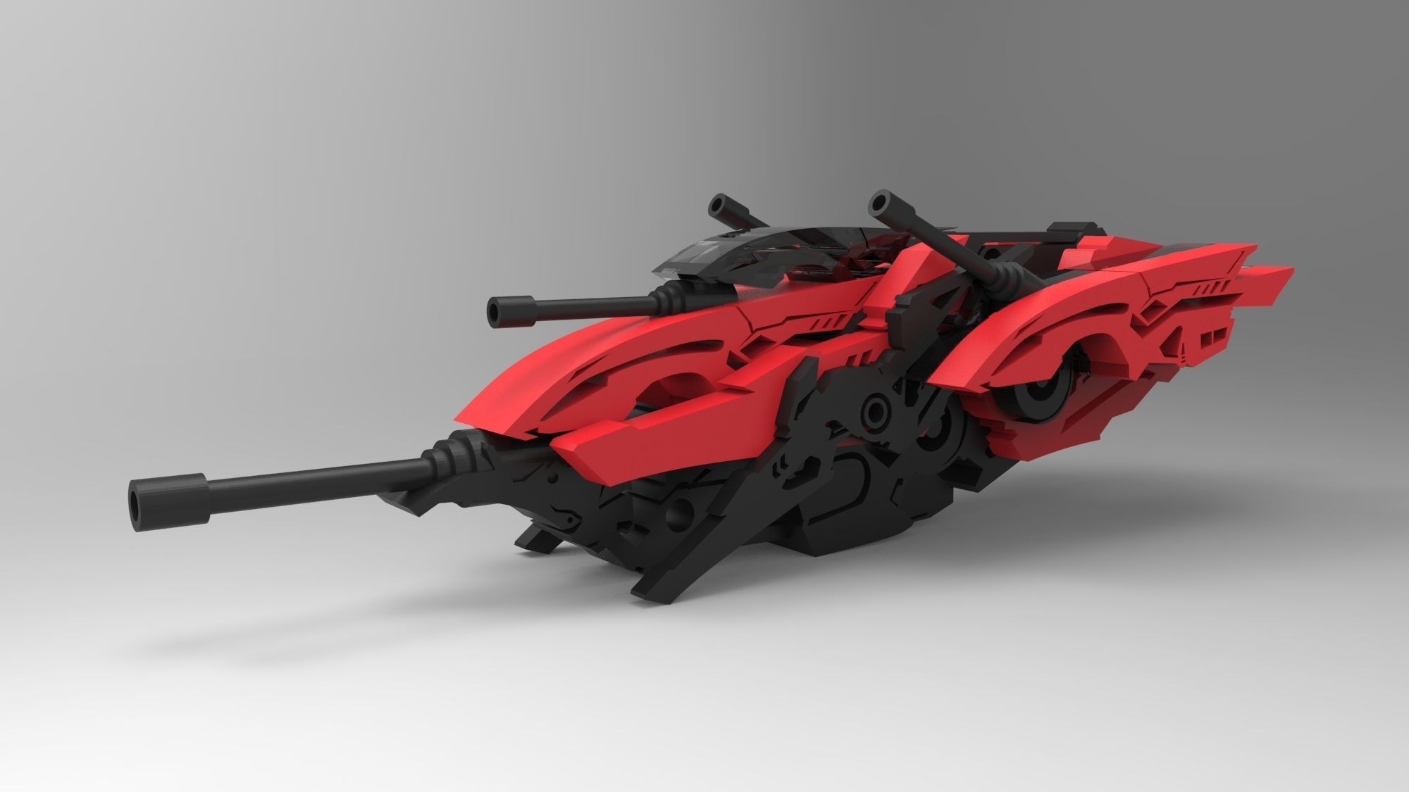 5 SpaceShip Collection 01 Low-poly 3D model_4