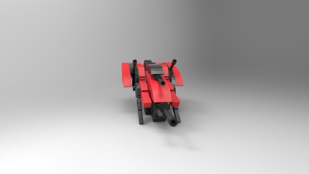 5 SpaceShip Collection 01 Low-poly 3D model_12