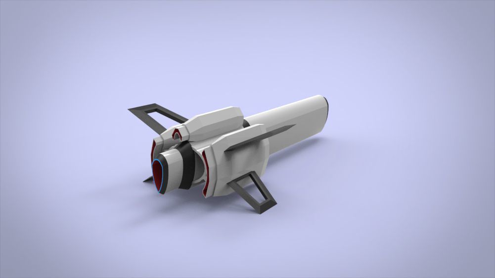 5 SpaceShip Collection 01 Low-poly 3D model_42