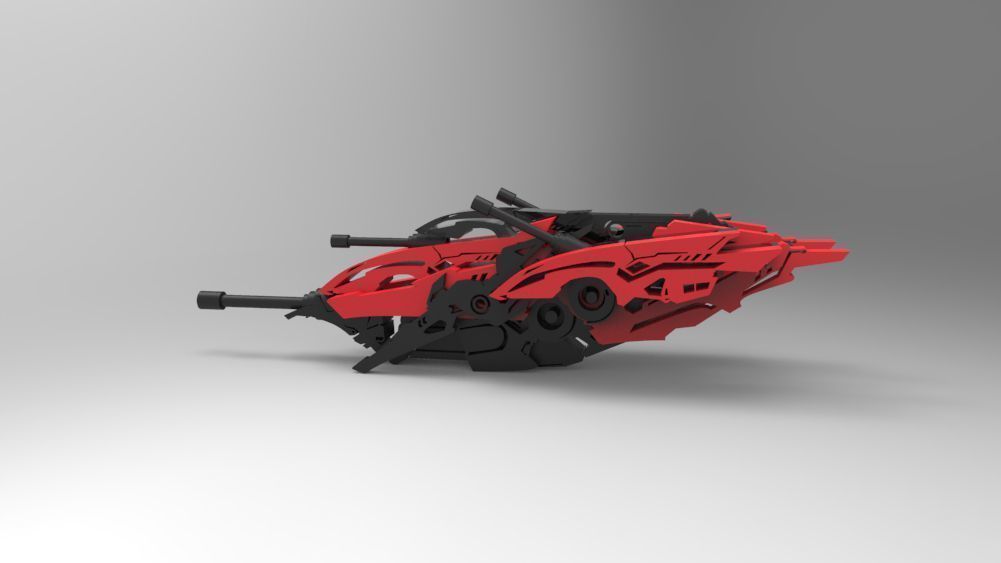5 SpaceShip Collection 01 Low-poly 3D model_17
