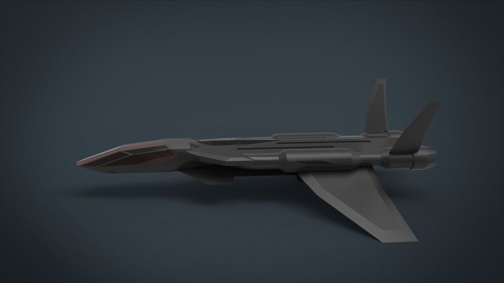 5 SpaceShip Collection 02 Low-poly 3D model_47