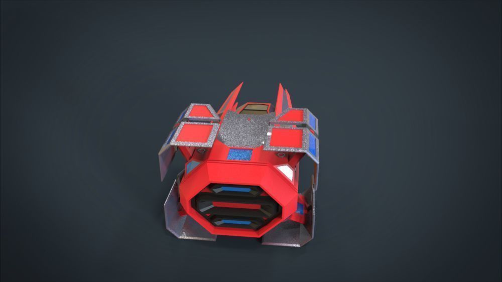 5 SpaceShip Collection 02 Low-poly 3D model_57