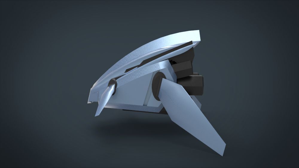 5 SpaceShip Collection 02 Low-poly 3D model_24