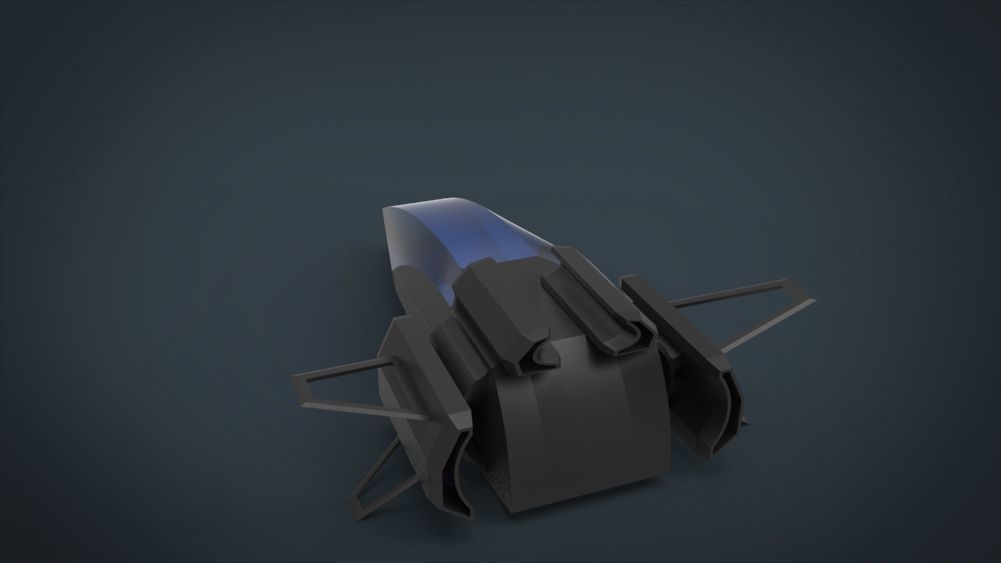 5 SpaceShip Collection 02 Low-poly 3D model_39