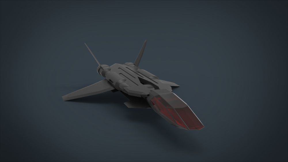5 SpaceShip Collection 02 Low-poly 3D model_45