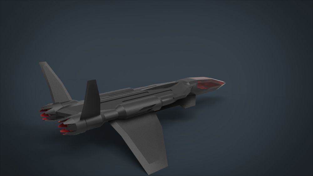 5 SpaceShip Collection 02 Low-poly 3D model_44