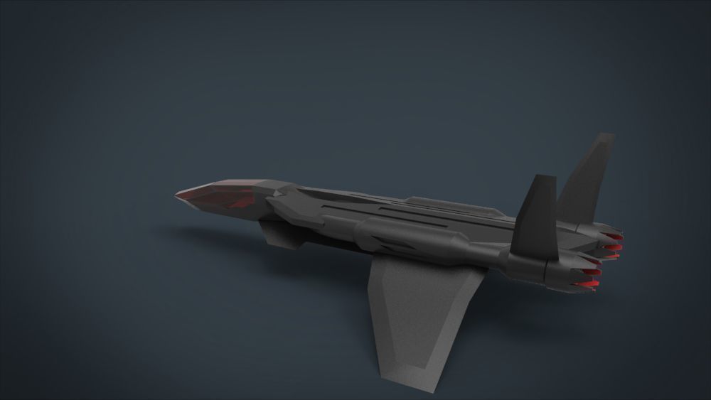 5 SpaceShip Collection 02 Low-poly 3D model_48