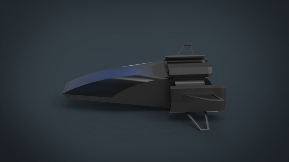 5 SpaceShip Collection 02 Low-poly 3D model_38