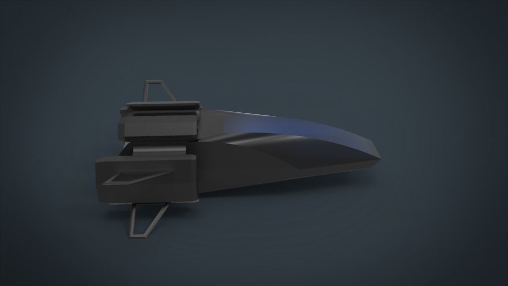 5 SpaceShip Collection 02 Low-poly 3D model_32