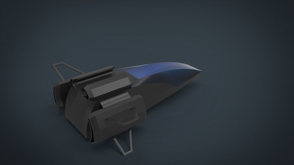 5 SpaceShip Collection 02 Low-poly 3D model_31