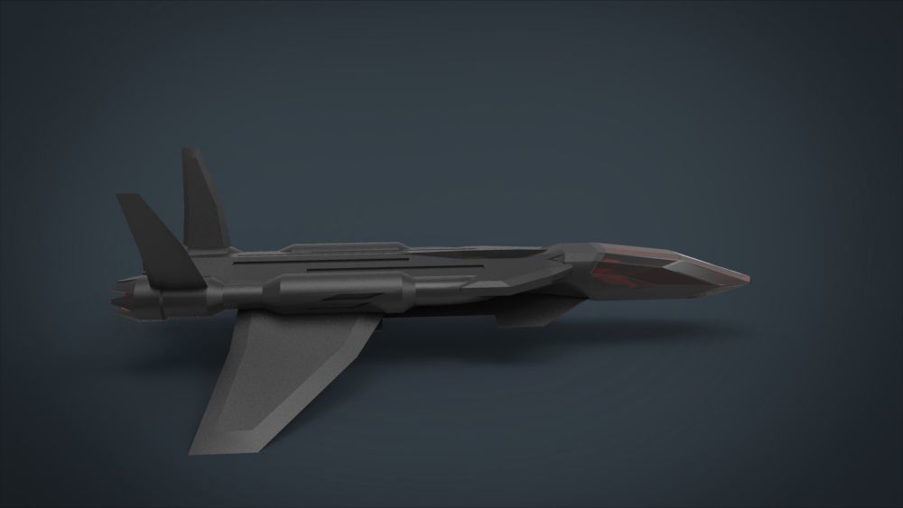 5 SpaceShip Collection 02 Low-poly 3D model_41