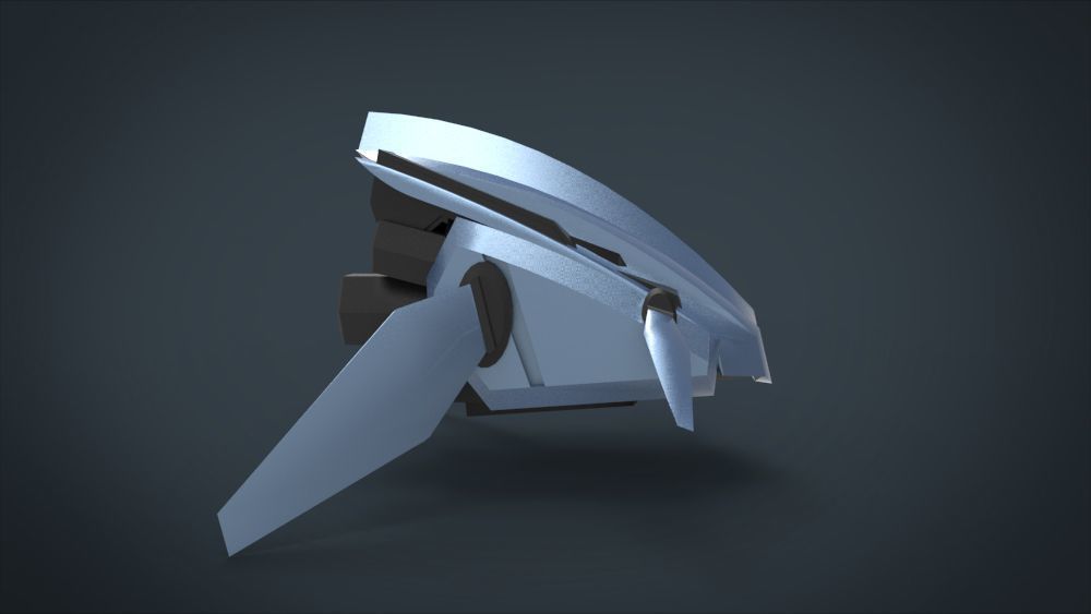 5 SpaceShip Collection 02 Low-poly 3D model_30