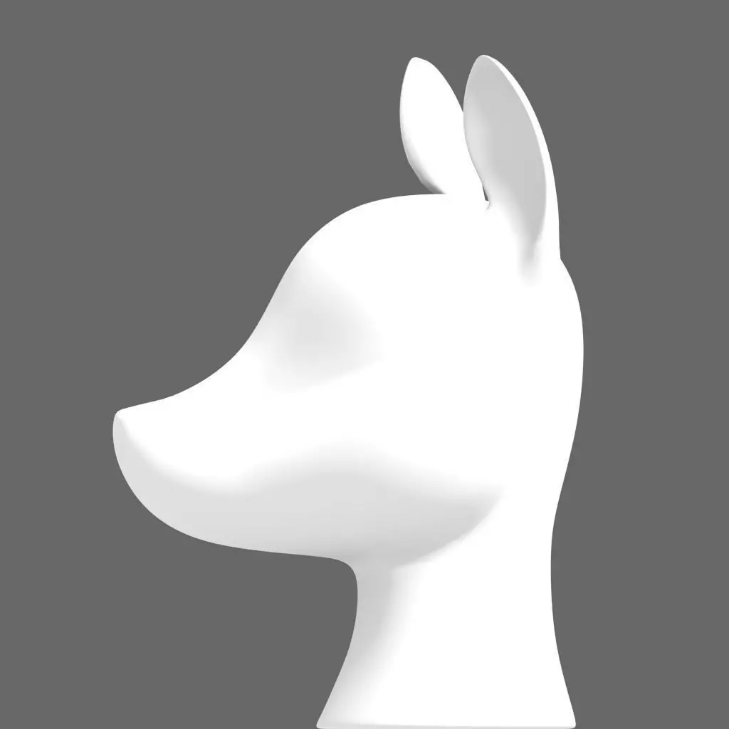 Horse Bust - Animated 3D model_0