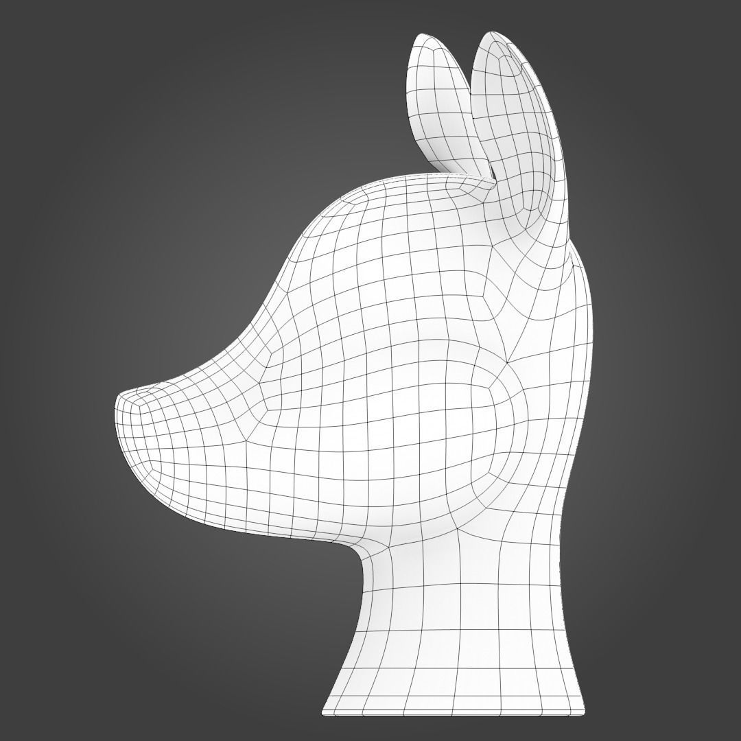 Horse Bust - Animated 3D model_2