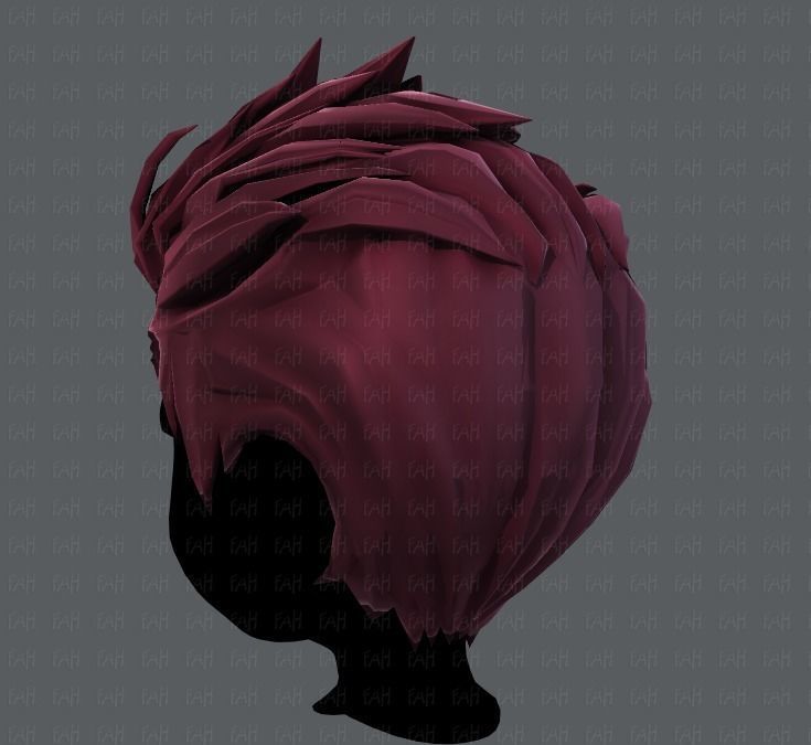 3D Hair style for boy V28 Low-poly 3D model_22