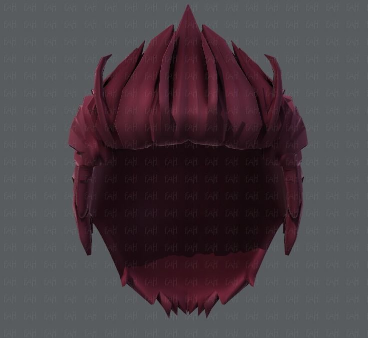 3D Hair style for boy V28 Low-poly 3D model_39