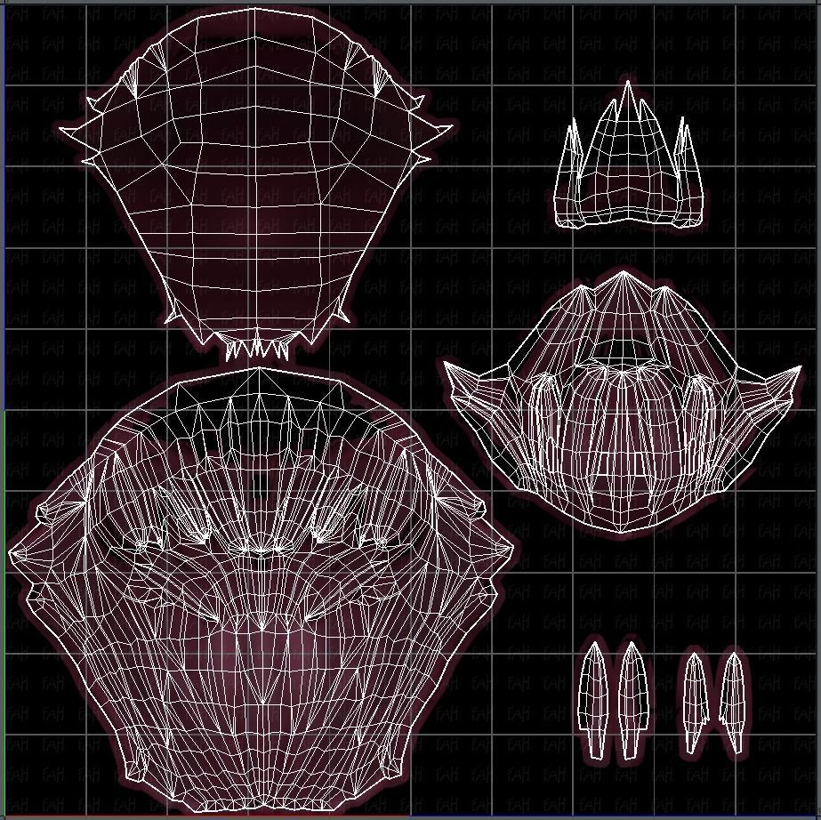 3D Hair style for boy V28 Low-poly 3D model_45