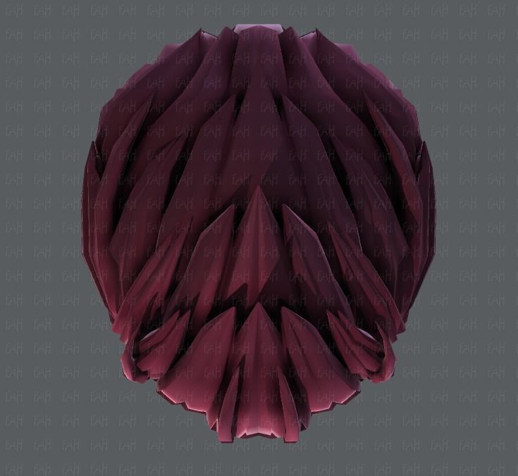 3D Hair style for boy V28 Low-poly 3D model_35