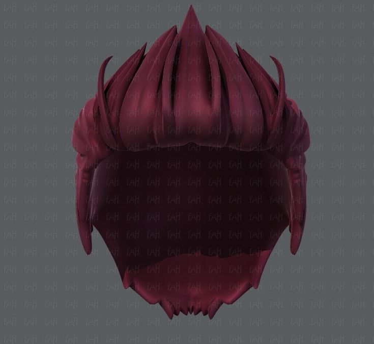 3D Hair style for boy V28 Low-poly 3D model_37