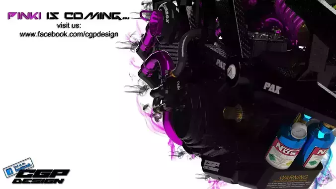 PINKI is coming follow us and wait for it Free 3D model