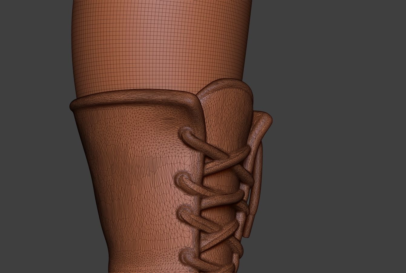 Stylized Boot 3D model_14