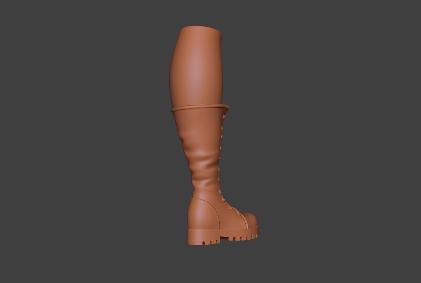 Stylized Boot 3D model_4