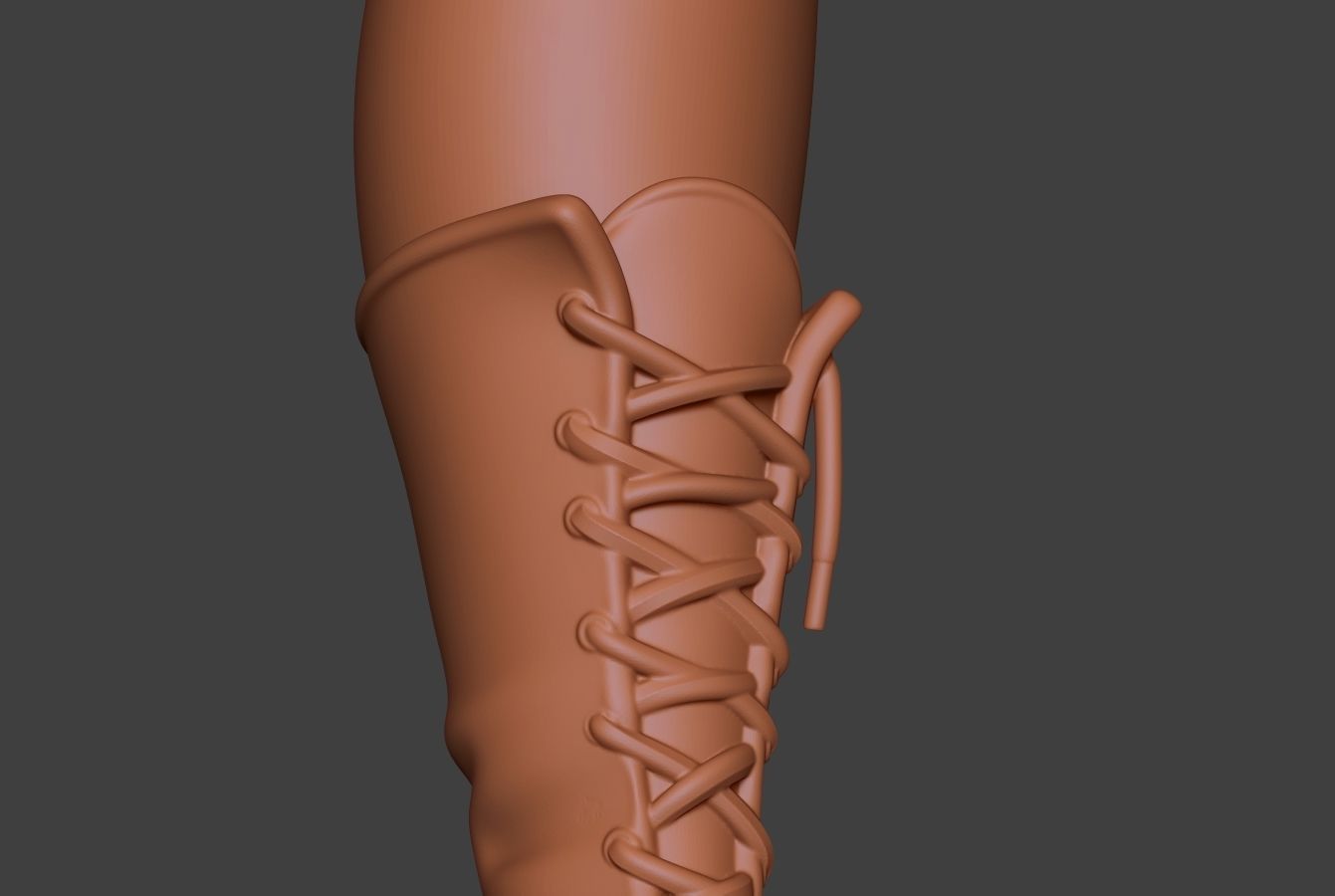 Stylized Boot 3D model_9