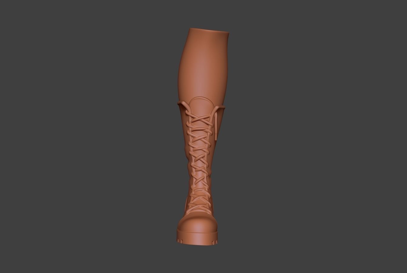 Stylized Boot 3D model_1