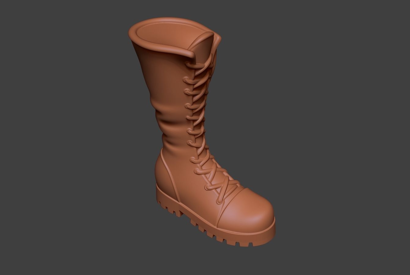 Stylized Boot 3D model_12