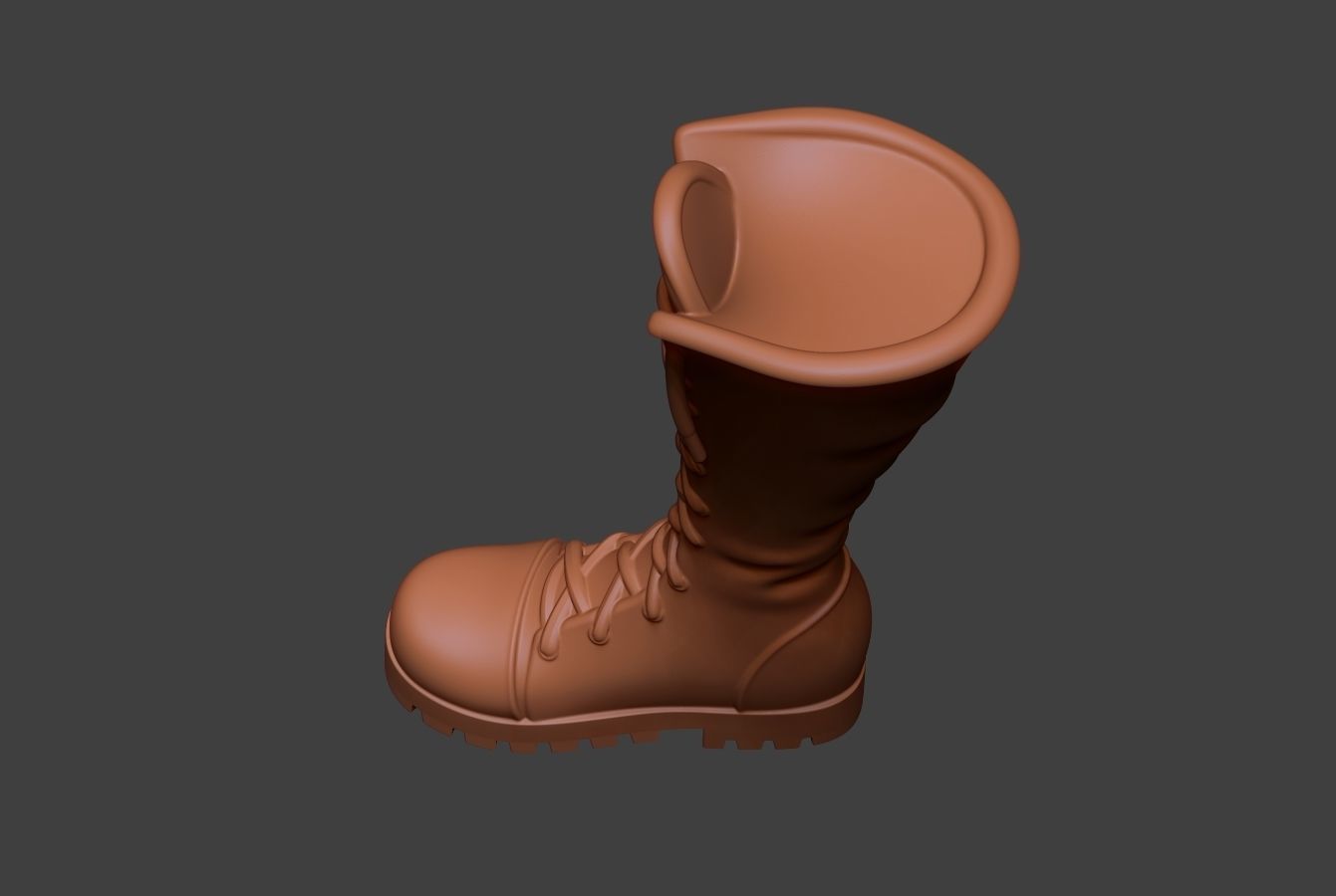 Stylized Boot 3D model_13