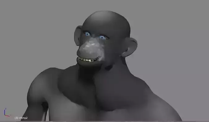 chimpanzee animated Free 3D model