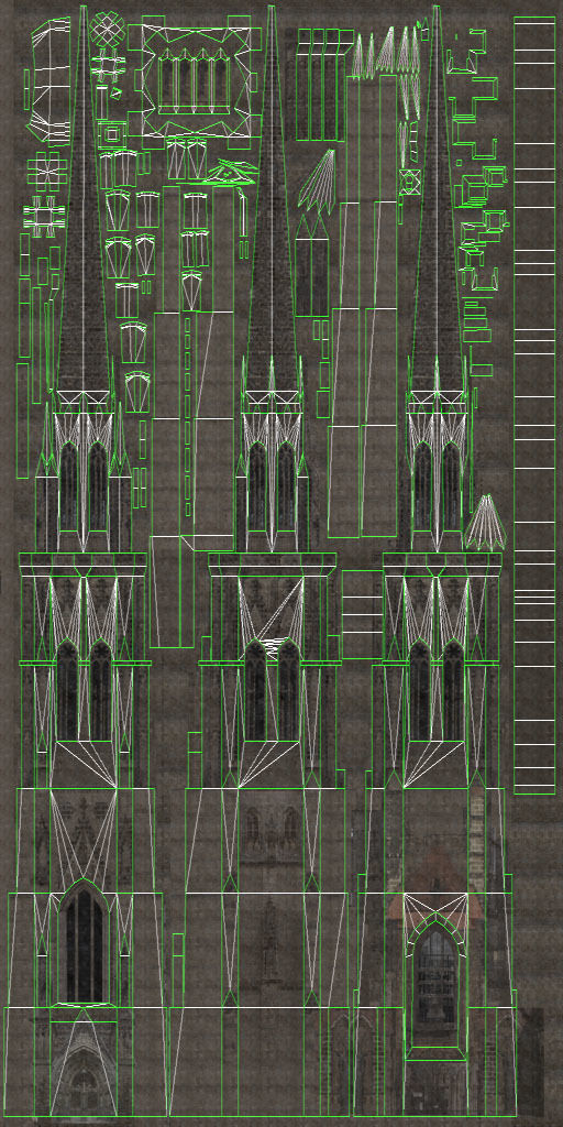 Hamburg St Nicolai Kirche Low-poly 3D model_11