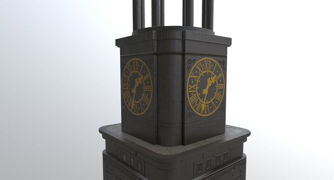 Hamburg St Michaelis Hauptkirche Low-poly 3D model 5