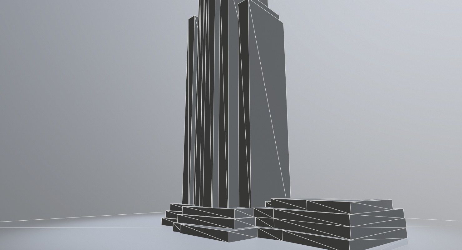 Hamburg Radisson Blu Hotel Low-poly 3D model_9