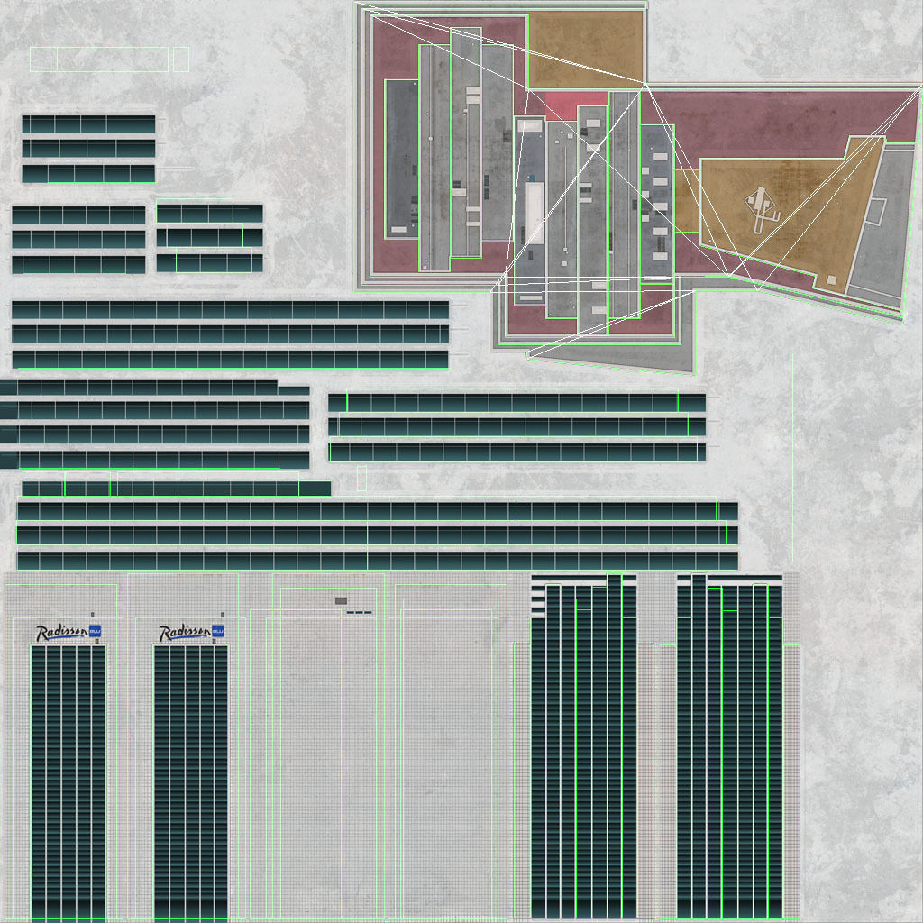 Hamburg Radisson Blu Hotel Low-poly 3D model_11