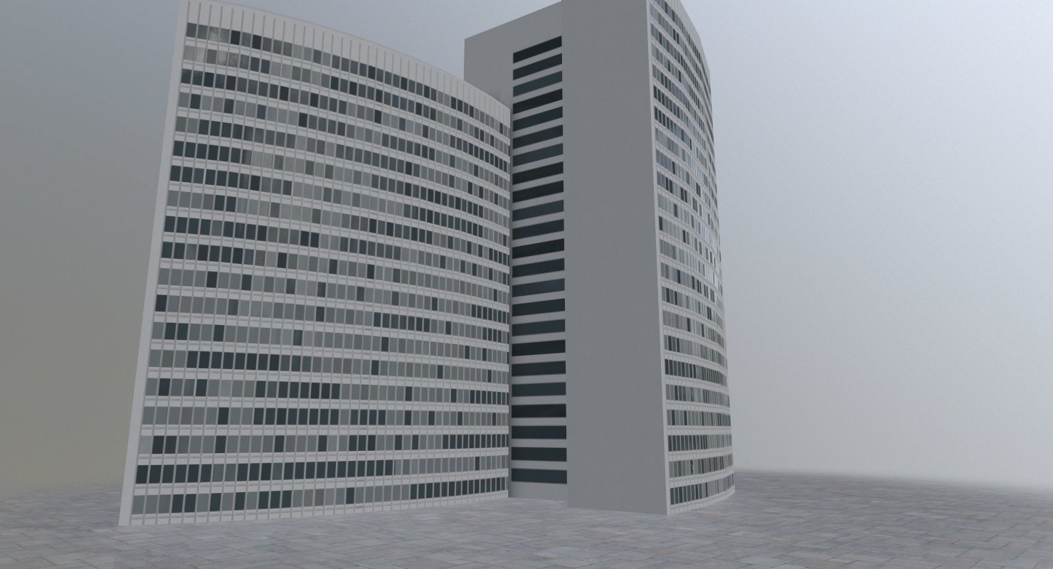 Hamburg Euler Hermes Low-poly 3D model_3