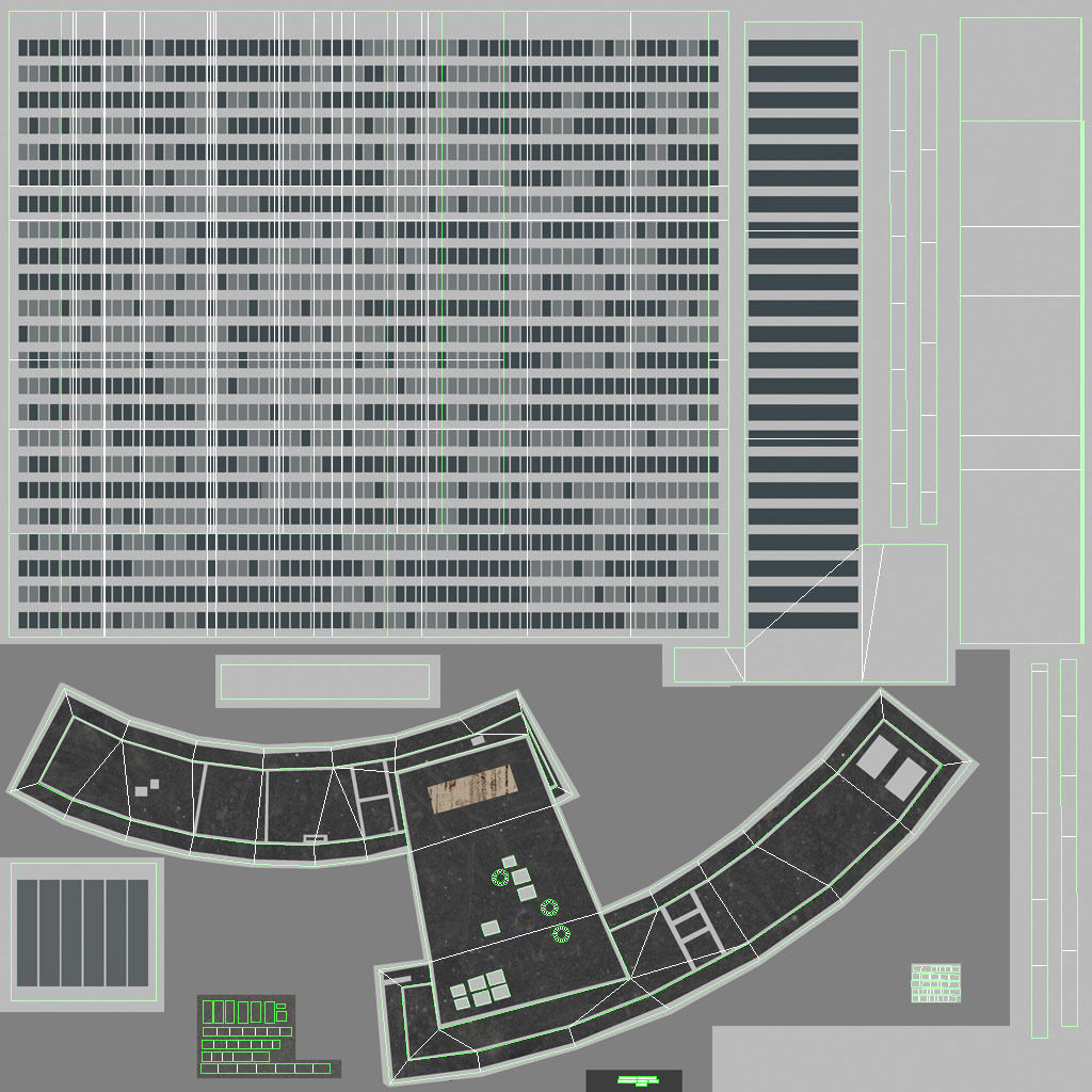 Hamburg Euler Hermes Low-poly 3D model_11