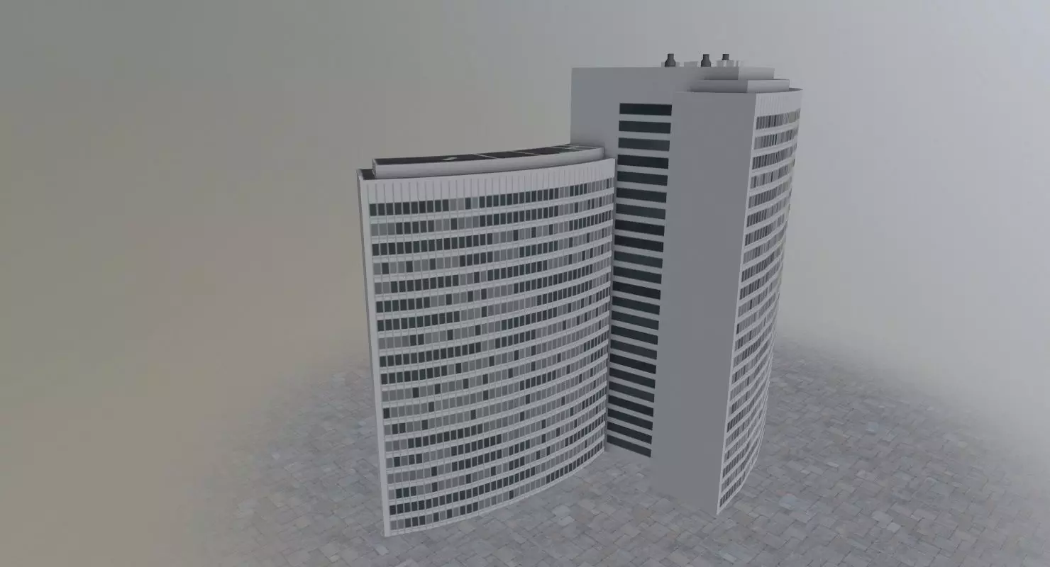 Hamburg Euler Hermes Low-poly 3D model_0