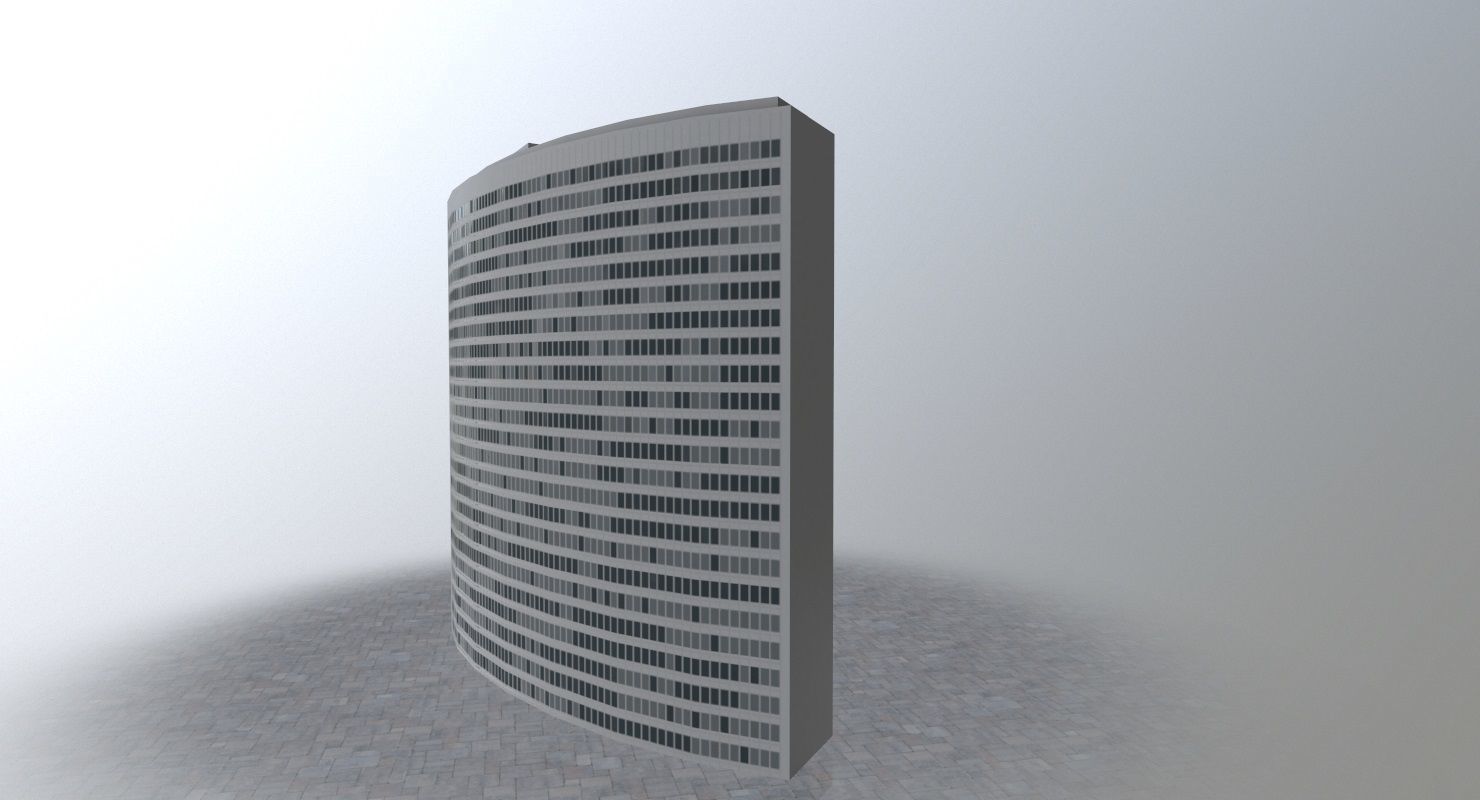 Hamburg Euler Hermes Low-poly 3D model_1